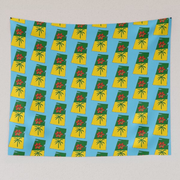 Item preview, Saskatchewan, Canada Map with Saskatchewanian Flag designed and sold by Havocgirl.
