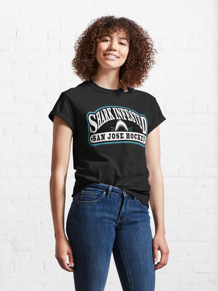 Alternate view of Shark Infested San Jose Hockey Classic T-Shirt