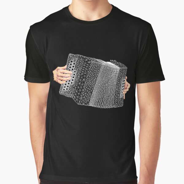 Acordeón Lowpoly Camiseta gráfica