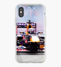 Daniel Ricciardo's F1 lights up the streets of Perth city in his Redbull race car iPhone Case