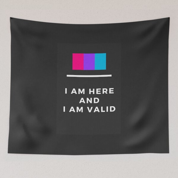 Item preview, I Am Valid Rectangle Graphic - Androgyne designed and sold by thesassypanda.