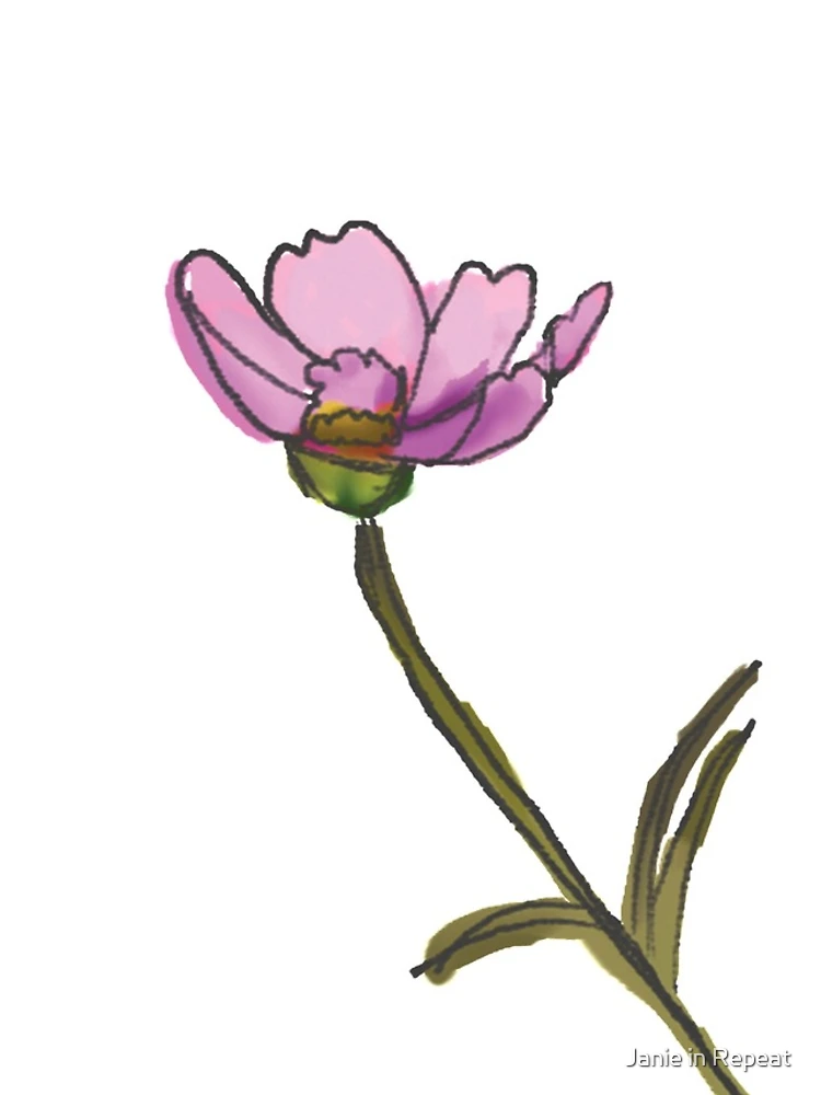 Thumbnail 4 of 4, iPhone Case, Pink Poppy designed and sold by Janie in Repeat .