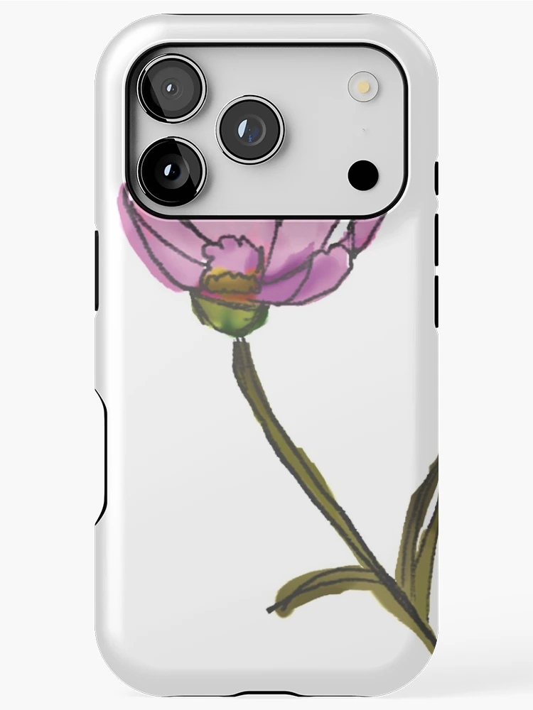 Thumbnail 1 of 4, iPhone Case, Pink Poppy designed and sold by Janie in Repeat .