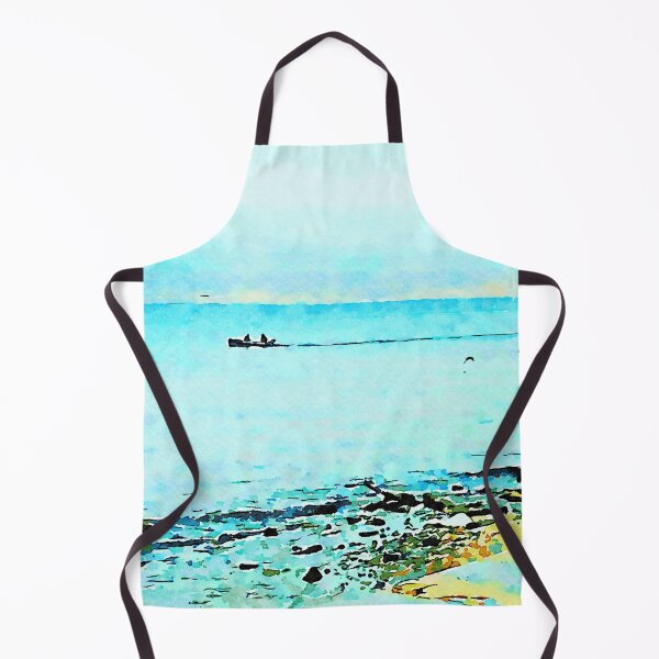 Item preview, Seagull in flight and boat on the blue sea designed and sold by Giuseppe Cocco.