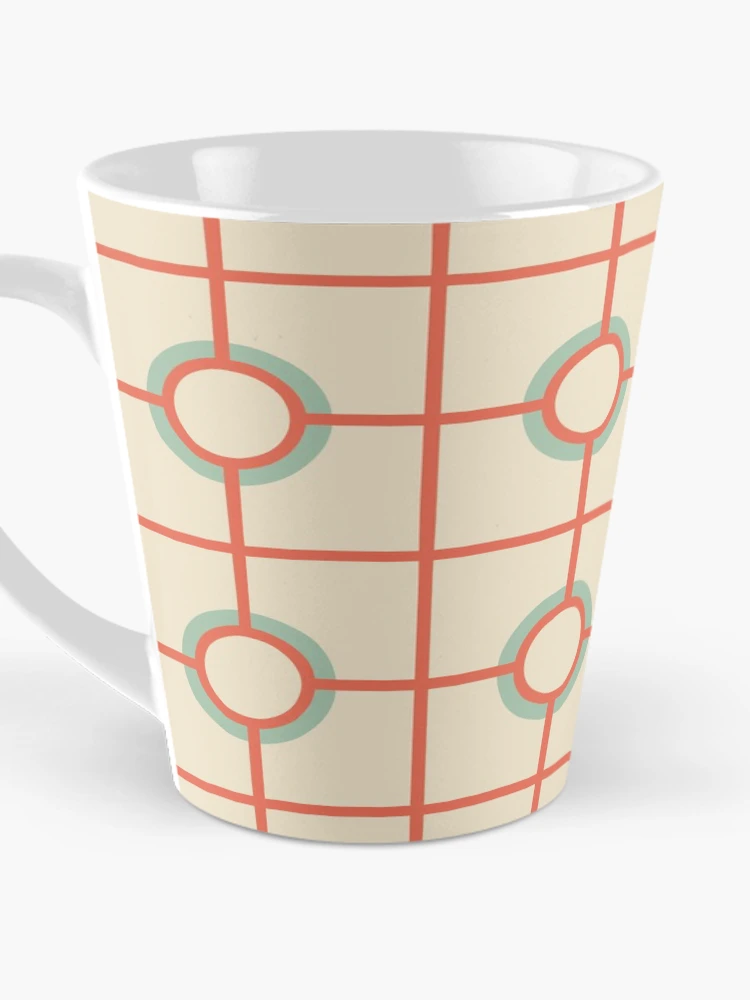 Thumbnail 3 of 4, Coffee Mug, Red Box Pattern designed and sold by bcide.