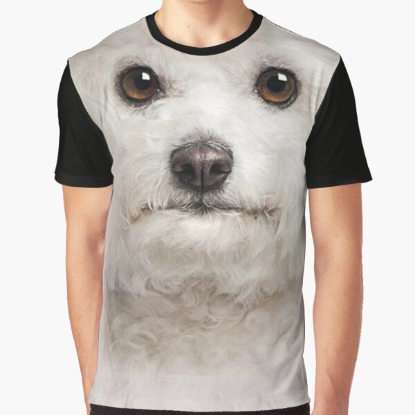 Mens Womens Cute Bichon Frise Face 3D Gift - Lover Bichon Frise Dog Graphic T-Shirt