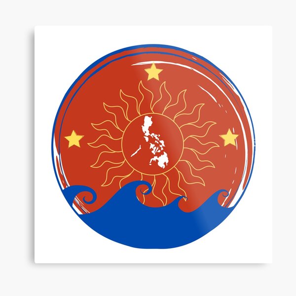 Filipino Three Stars and a Sun Metal Print