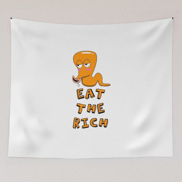 Item preview, worm on a string eat the rich designed and sold by zerobatt.