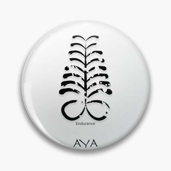 Artikelvorschau, Aya westafrikanisches Adinkra-Symbol entworfen und verkauft von GrimalkinStudio.