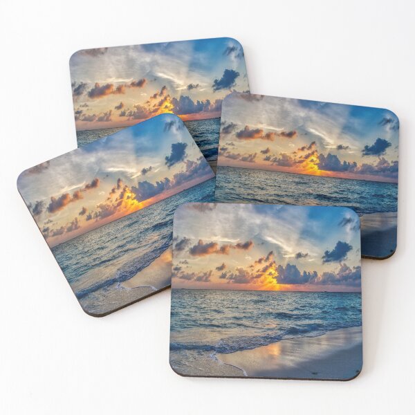 Item preview, BLUE OCEAN SUNSET designed and sold by 3Akshithaa.