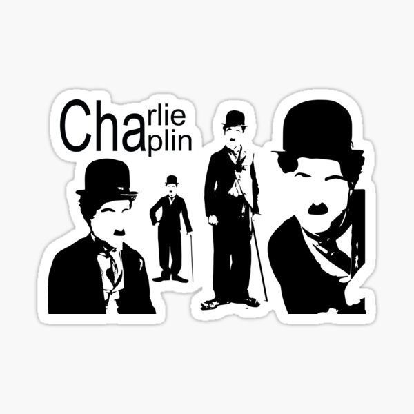 Charlie Chaplin Pegatina