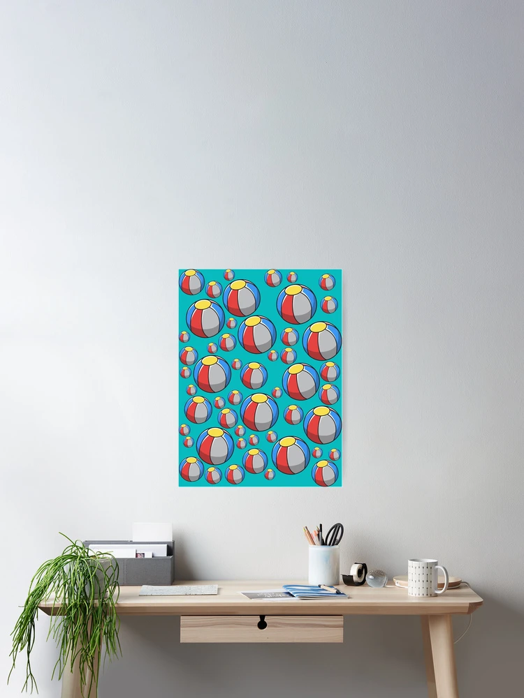 Thumbnail 2 of 3, Poster, Beach Ball Pattern designed and sold by d247.