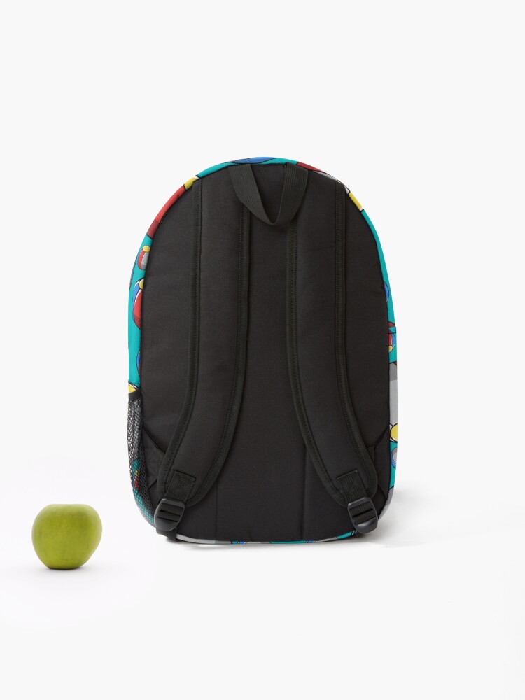 Thumbnail 2 of 3, Backpack, Beach Ball Pattern designed and sold by d247.