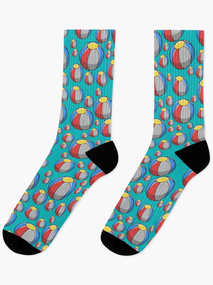 Thumbnail 1 of 5, Socks, Beach Ball Pattern designed and sold by d247.