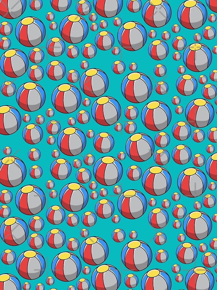 Thumbnail 3 of 3, Scarf, Beach Ball Pattern designed and sold by d247.
