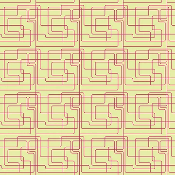 Artwork thumbnail, Red Line Boxes Pattern by bcide