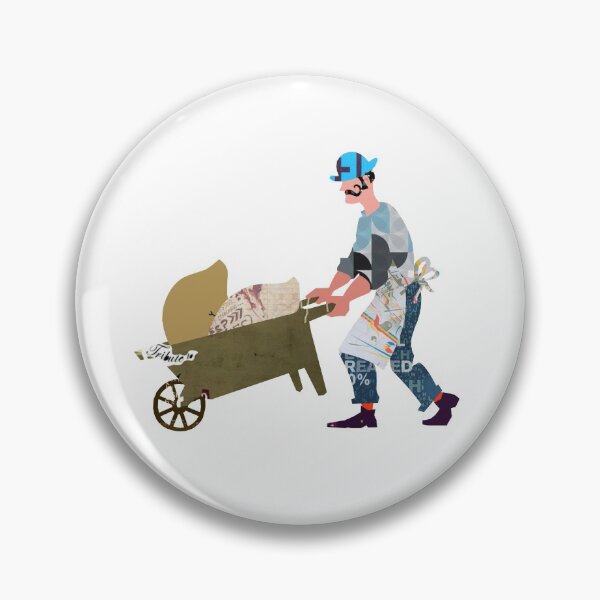 Item preview, Man with wheelbarrow designed and sold by Design4uStudio.