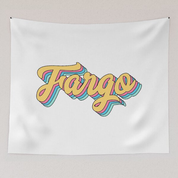 Item preview, Fargo Retro Yellow Script designed and sold by modeoftravel.