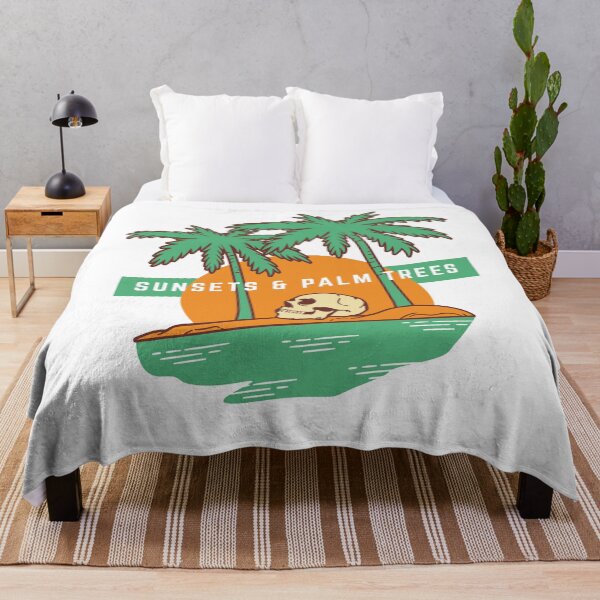 Item preview, Sunsets, Palm Trees and Skull | Halloween on Beach | Funny Halloween Gift Ideas for Men, Women and Kids designed and sold by Rohit Mane.