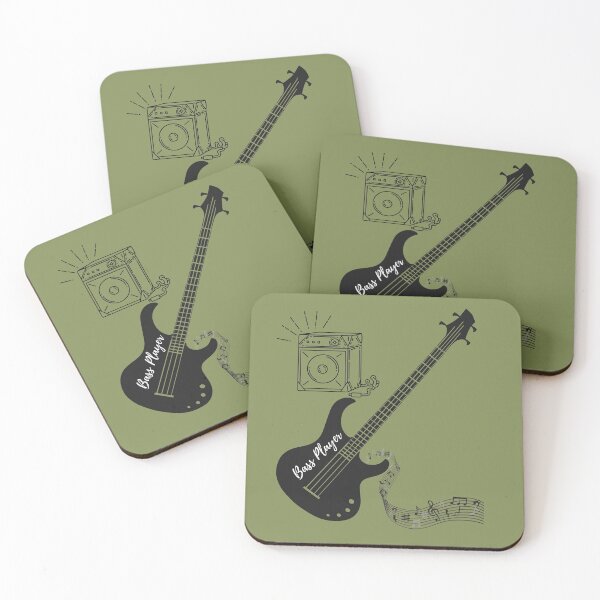 Item preview, Bass Player Graphic Short Sleeve T-shirt Amplifier Music Notes, Wall Art, Mug, Accessories, Bottle, Hoodies, & More designed and sold by littlebluehouse.