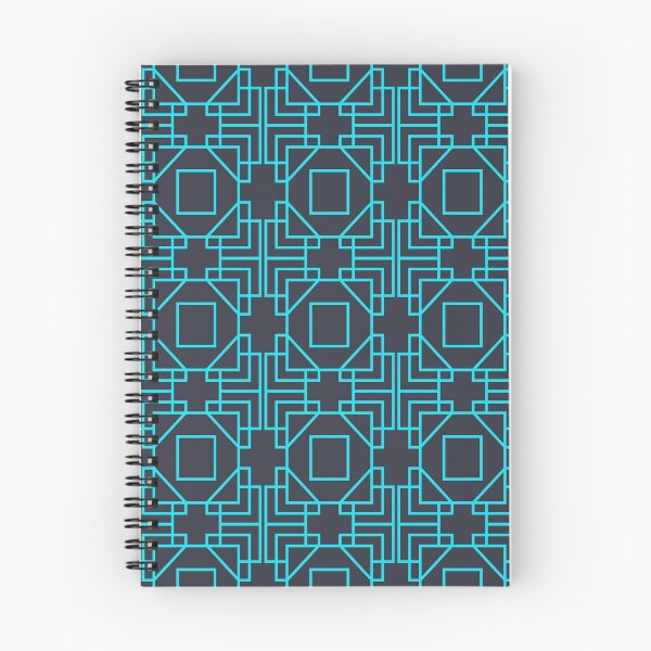 Item preview, Blue Cyberpunk Boxes Pattern designed and sold by bcide.