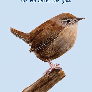 Artwork thumbnail, Jenny Wren - 1 Peter 5:7 by EuniceWilkie