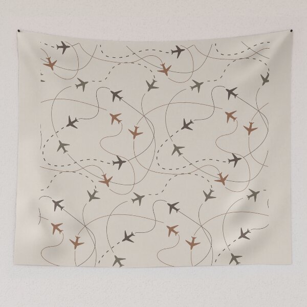 Item preview, Busy Airspace - Light Natural Tones designed and sold by JumpSeatDesign.