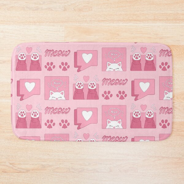 Item preview, Cute pink cat paws and love designed and sold by AnGoArt.