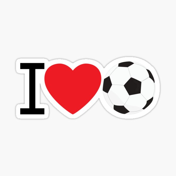 I love football' Sticker