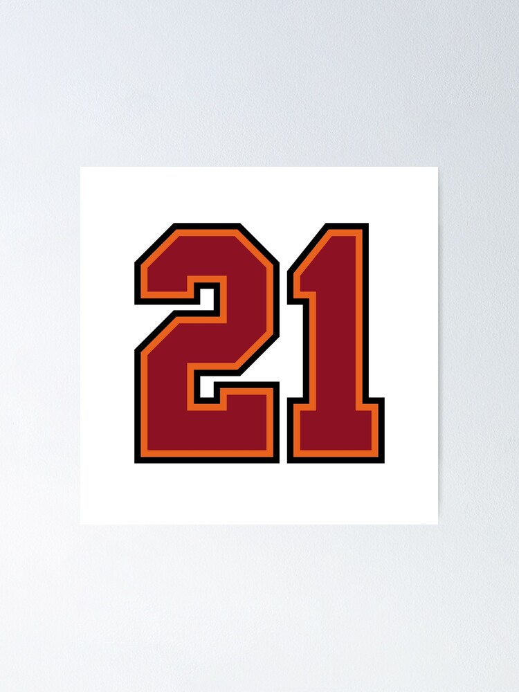 Sports Jersey Number 21 Poster for Sale by Mattyb22