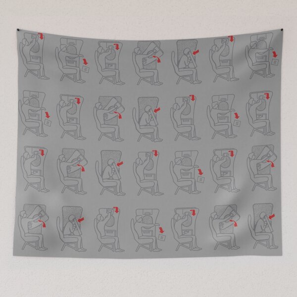Item preview, Window Exit Repeated - Grey tone on tone designed and sold by JumpSeatDesign.