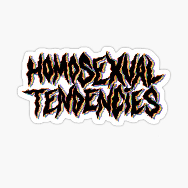 Item preview, Homosexual Tendencies in black designed and sold by BugHellerman.