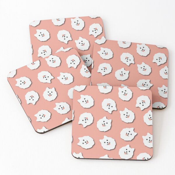 Item preview, Cute Perro Samoyed dog seamless pattern for dog person design designed and sold by anins-azuree.