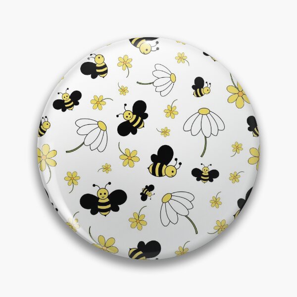 Artikelvorschau, Blumen- und Bienenmuster entworfen und verkauft von ImpalaMoon.