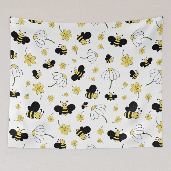 Item preview, Flower and Bee Pattern designed and sold by ImpalaMoon.