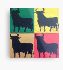 Four square Bulls Metal Print