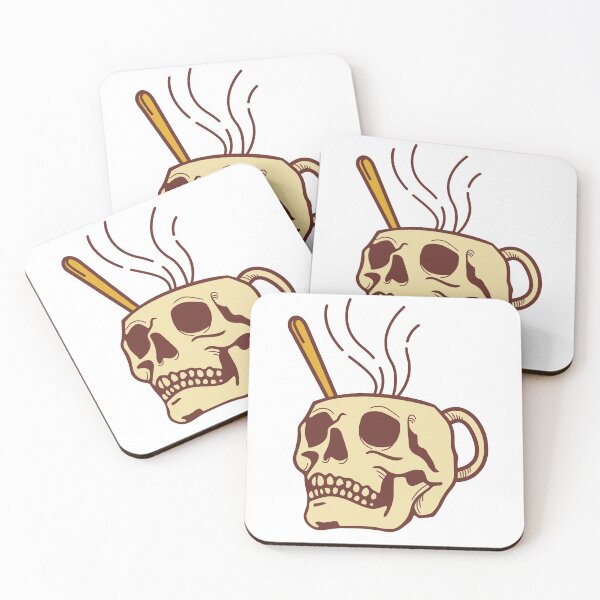 Item preview, Coffee in the Skull | Funny Halloween Gift Ideas for Men, Women and Kids designed and sold by Rohit Mane.