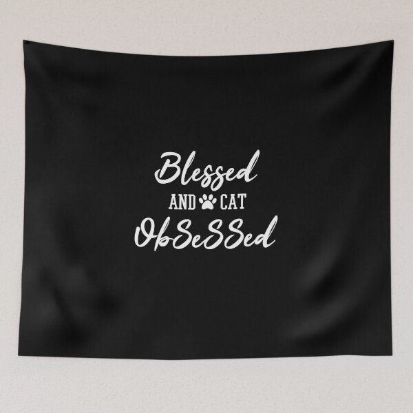 Item preview, Blessed And Cat Obsessed designed and sold by minstore.