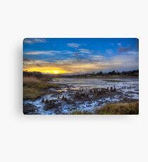 Sunset At The Yar Canvas Print
