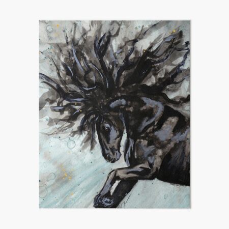 Spirit of the Horse Watercolor Print Art Board Print