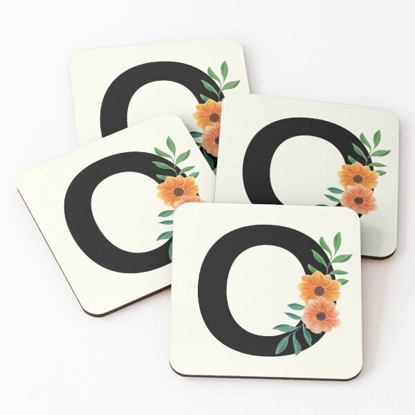 Item preview, O Floral Monogram with Anemone | Letter O designed and sold by louellawanders.