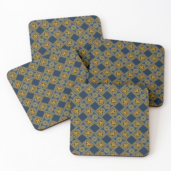 Item preview, Elizabethan Renaissance Strapwork, Blue designed and sold by Albion Treasures.