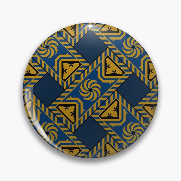 Item preview, Elizabethan Renaissance Strapwork, Blue designed and sold by Albion Treasures.