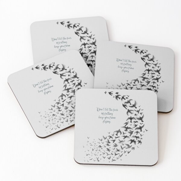 Item preview, Don't let the fear of falling keep you from flying quote designed and sold by miragreetings.