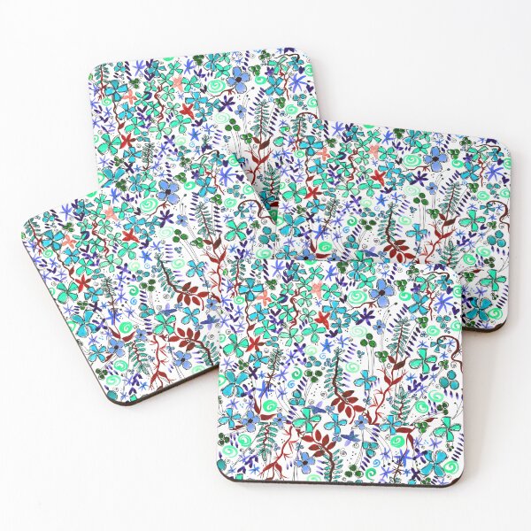 Item preview, Pixel Dance Azul designed and sold by HappigalArt.