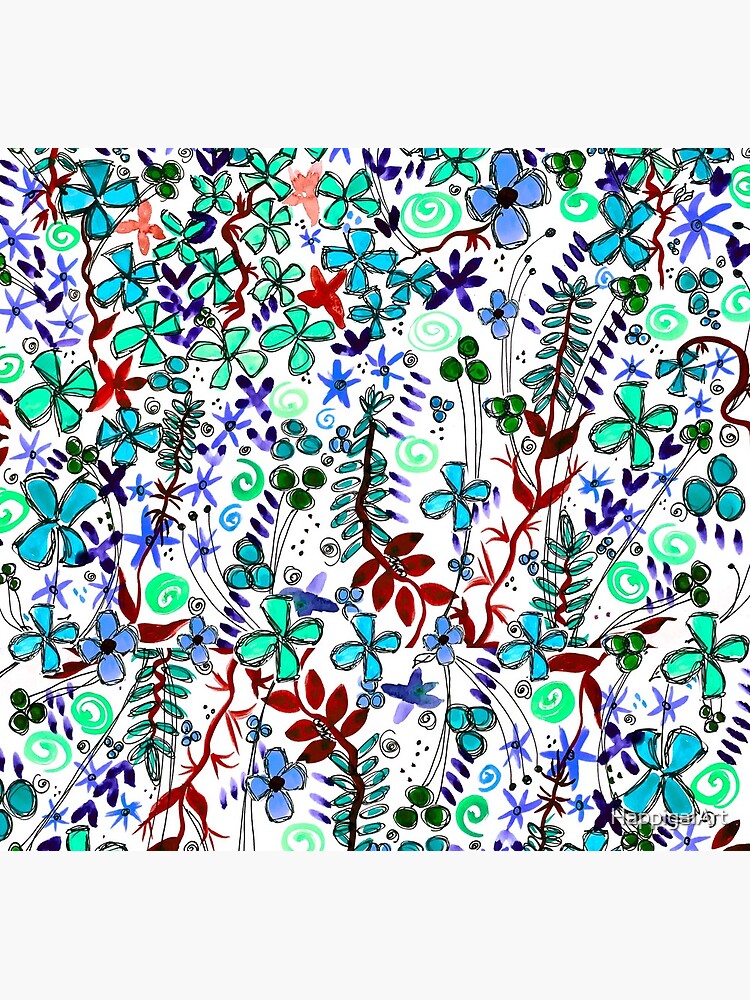 Thumbnail 6 of 6, iPhone Wallet, Pixel Dance Blue designed and sold by HappigalArt.
