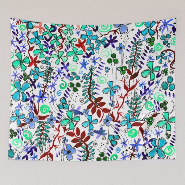 Item preview, Pixel Dance Blue designed and sold by HappigalArt.