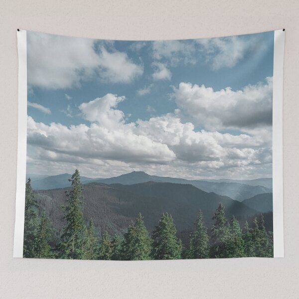 Item preview, Cloudy Mountainside Landscape designed and sold by FetcuAnca.