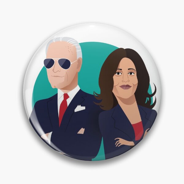 Item preview, Caricature of Joe Biden and Kamala Harris designed and sold by La Cartoonista.
