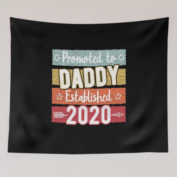 Item preview, Retro Promoted to Daddy Est. 2020 Baby Announcement Gift designed and sold by Dan66.